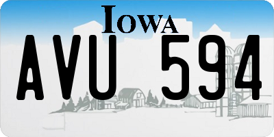 IA license plate AVU594