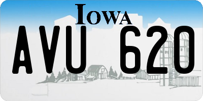IA license plate AVU620