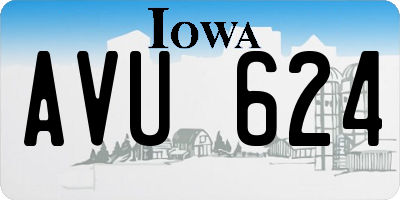 IA license plate AVU624