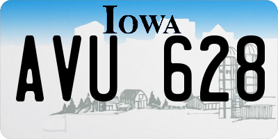 IA license plate AVU628