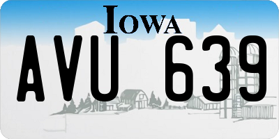 IA license plate AVU639