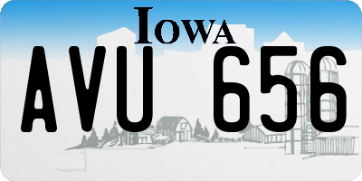 IA license plate AVU656