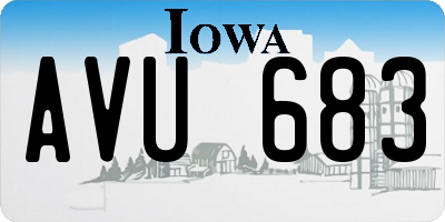 IA license plate AVU683