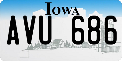 IA license plate AVU686