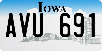 IA license plate AVU691