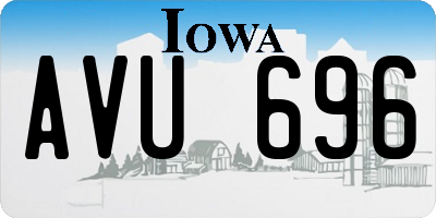 IA license plate AVU696