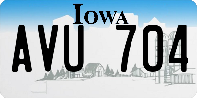 IA license plate AVU704