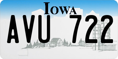 IA license plate AVU722