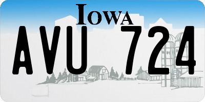 IA license plate AVU724