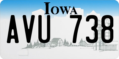 IA license plate AVU738