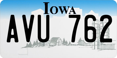 IA license plate AVU762