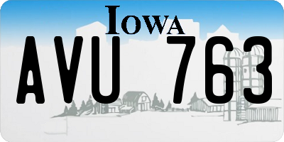 IA license plate AVU763