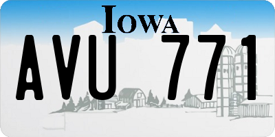 IA license plate AVU771