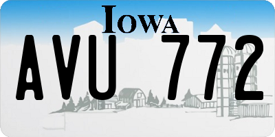 IA license plate AVU772