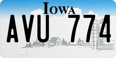 IA license plate AVU774