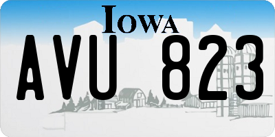 IA license plate AVU823