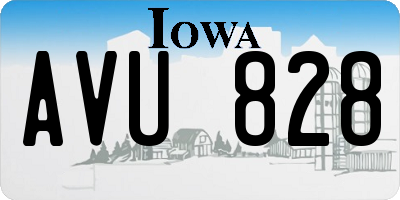 IA license plate AVU828