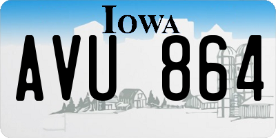 IA license plate AVU864