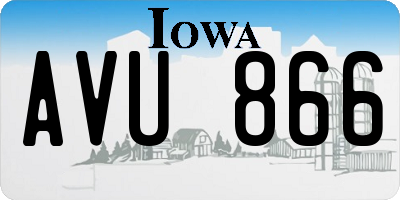 IA license plate AVU866