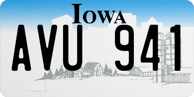 IA license plate AVU941