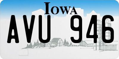 IA license plate AVU946