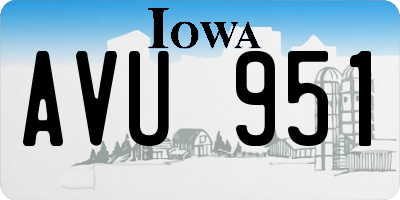 IA license plate AVU951