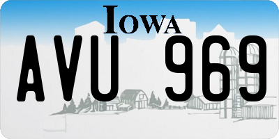 IA license plate AVU969