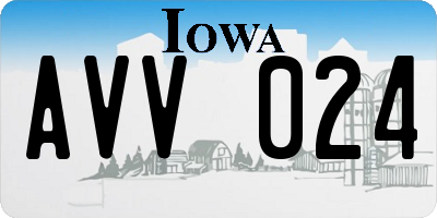 IA license plate AVV024