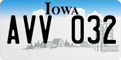 IA license plate AVV032
