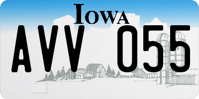 IA license plate AVV055