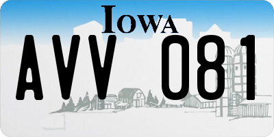 IA license plate AVV081