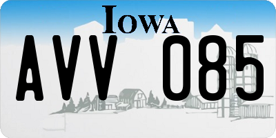 IA license plate AVV085