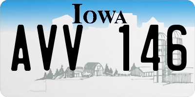 IA license plate AVV146