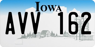 IA license plate AVV162