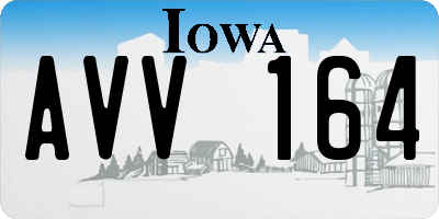 IA license plate AVV164