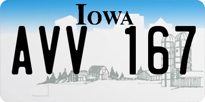 IA license plate AVV167