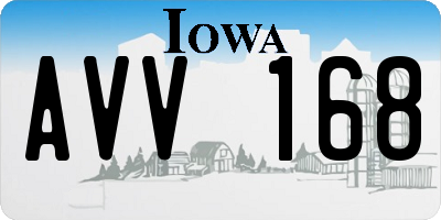 IA license plate AVV168
