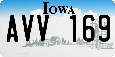 IA license plate AVV169