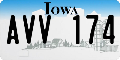 IA license plate AVV174