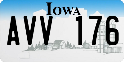 IA license plate AVV176