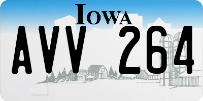 IA license plate AVV264