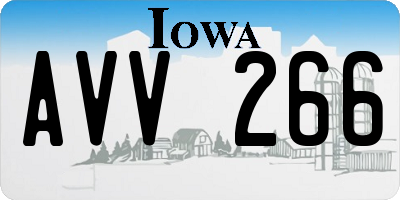 IA license plate AVV266