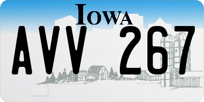 IA license plate AVV267