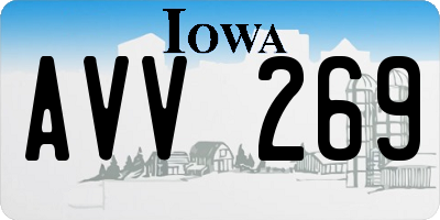 IA license plate AVV269