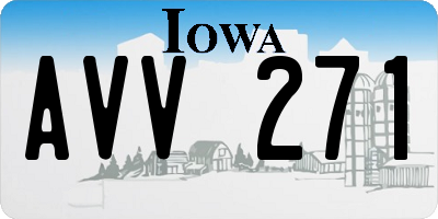 IA license plate AVV271