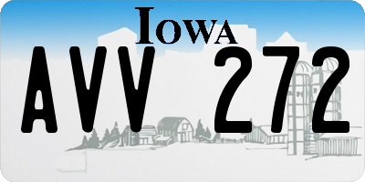 IA license plate AVV272