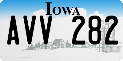 IA license plate AVV282