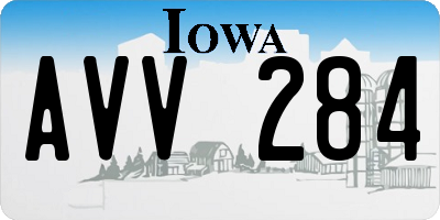 IA license plate AVV284
