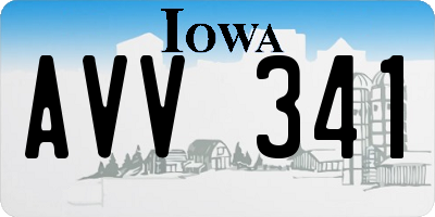 IA license plate AVV341
