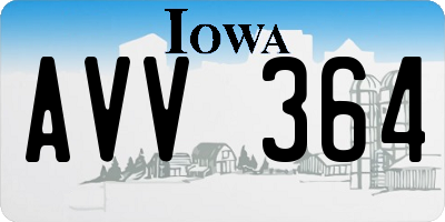 IA license plate AVV364